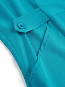 TaskEZ 纯色长袖手术服制服上衣