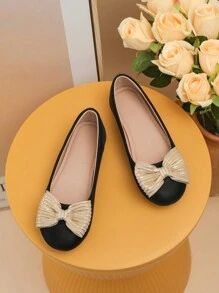 Fashionable Casual Flats For Teens & Youth - Black - View 5