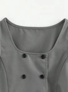 2pcs Tween Girl Formal Classic Suit Set: Waistcoat & Pants, Elegant Office Work Wear, Autumn Winter