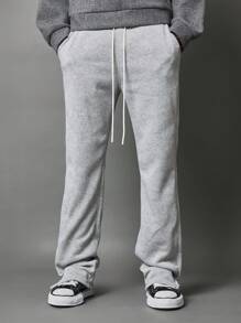 SUMWON Straight Leg Jogger Sweatpants - Grey - View 3