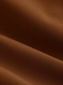 SHEIN MOD Damen einfarbige doppelreihige ärmellose Blazer für Herbst/Winter - Braun - Übersicht 4