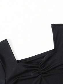 3 件装 女童纯色圆领修身 T 恤