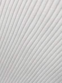 SHEIN LUNE Suéter de cuello redondo de manga larga, de punto, de unicolor, informal, para otoño e invierno, talla grande - Blanco - Ver 9