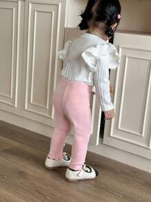 SHEIN Baby Mädchen Lässig Hose mit Multi-Blumen Dekor