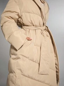 SHEIN BAE Women's Thickened Warm Coat, Soft And Cozy, Suitable For Thanksgiving, Halloween, And Holiday Wear, Winter Clothes