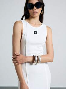 AiiRZ Seam Detail Fitted Bodycon Maxi Dress