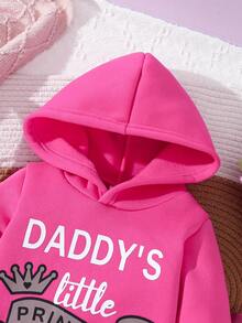 Bộ 2 áo nỉ lông cừu cho bé gái, phong cách thường ngày, màu hồng bụi - Màu Hồng Tươi - Xem 5