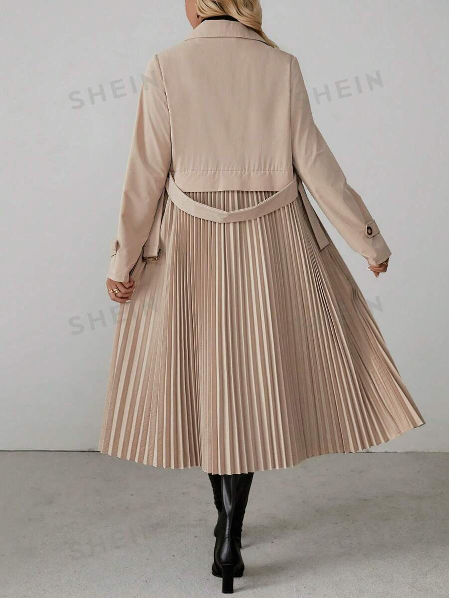 Damen Trenchcoat Mit Doppelreiher - Winddichter Mantel Für Übergangszeiten