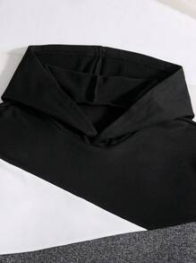 2 件套青少年男孩连帽衫和运动裤，拼色，保暖内衬，秋冬运动套装 - 灰色 - 查看 4