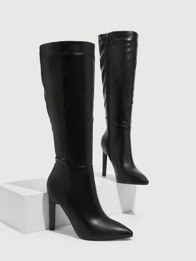 CUCCOO BIZCHIC Women's Solid Color Fashion Over-The-Knee Boots, Suitable For Party Outfits Halloween For And Spring Shoes Spring Break Easter For Christmas