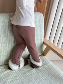 SHEIN Baby Mädchen Lässig Hose mit Multi-Blumen Dekor