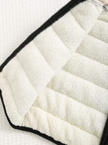 Cozy Pixies 3pcs/Set Young Boy Soft Knit Crew Neck Long Sleeve Pullover Sweatshirt, Contrast Color Sleeveless Vest, And Elastic Waist Pants - Black - View 3