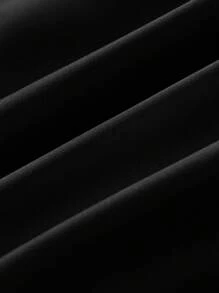 SHEIN Clasi Đầm trang trí đính cườm cổ tròn tay dài thanh lịch cỡ lớn - màu đen - Xem 9