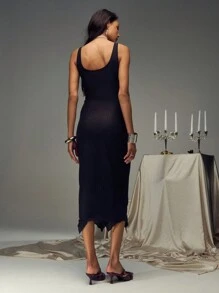 SHEIN Unity 女士蝴蝶印花细肩带紧身迷你连衣裙 - 彩色 - 查看 2