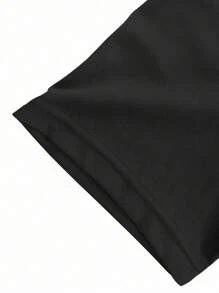 Manfinity Homme 男士休闲拼色短袖 Polo 衫，适合工作、夏季 - 彩色 - 查看 4