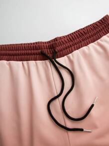 Manfinity VCAY 2 件男士渐变效果针织连帽运动衫和休闲运动服套装，秋季