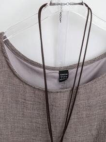 EMERY ROSE Của phụ nữ Lỏng lẻo phù hợp Giải trí Áo sơ mi Với In chuồn chuồn - Xám - Xem 3