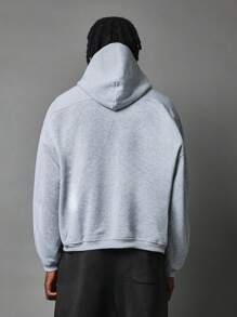 SUMWON Comfortable Full-Zip Athletic Hoodie Classic Sweatshirt With Drawstring Hood And Kangaroo Pockets Casual Essential Layering Piece Fall Winter Workout Sporty Loungewear
