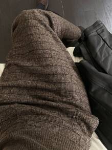 DAZY Women's Plaid Pocket A-Line Skirt - Coffee Brown - View 4