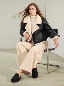 MOTF PREMIUM WOMEN'S COMFORTABLE CASUAL ROUND TOE WHITE FLAT SHOES, FOR NEW YEAR HOLIDAY, SPRING SHOES SPRING BREAK EASTER FOR CHRISTMAS - Black - View 10