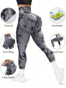 Yoga Basic Quần legging tập yoga định hình eo cao co giãn cao dành cho nữ - Nhiều màu - Xem 2