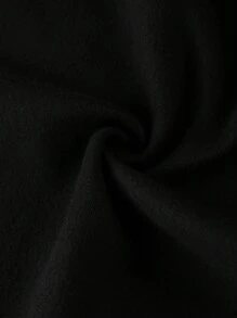 PAVTROS Sudadera con capucha de manga larga con cremallera delantera y diseño de letras sencillo, uso casual para todos los días para hombres - Negro - Ver 3