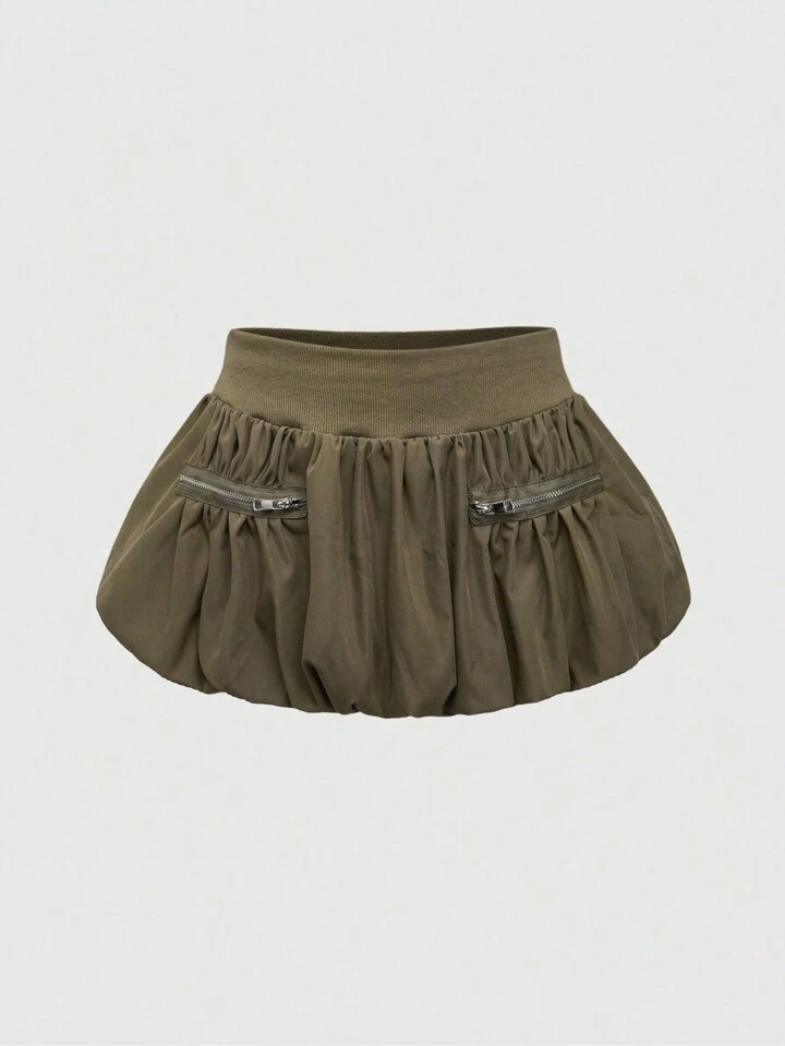 Our Grunge Punk Bubble Utility Casual Versatile Zipper Decor