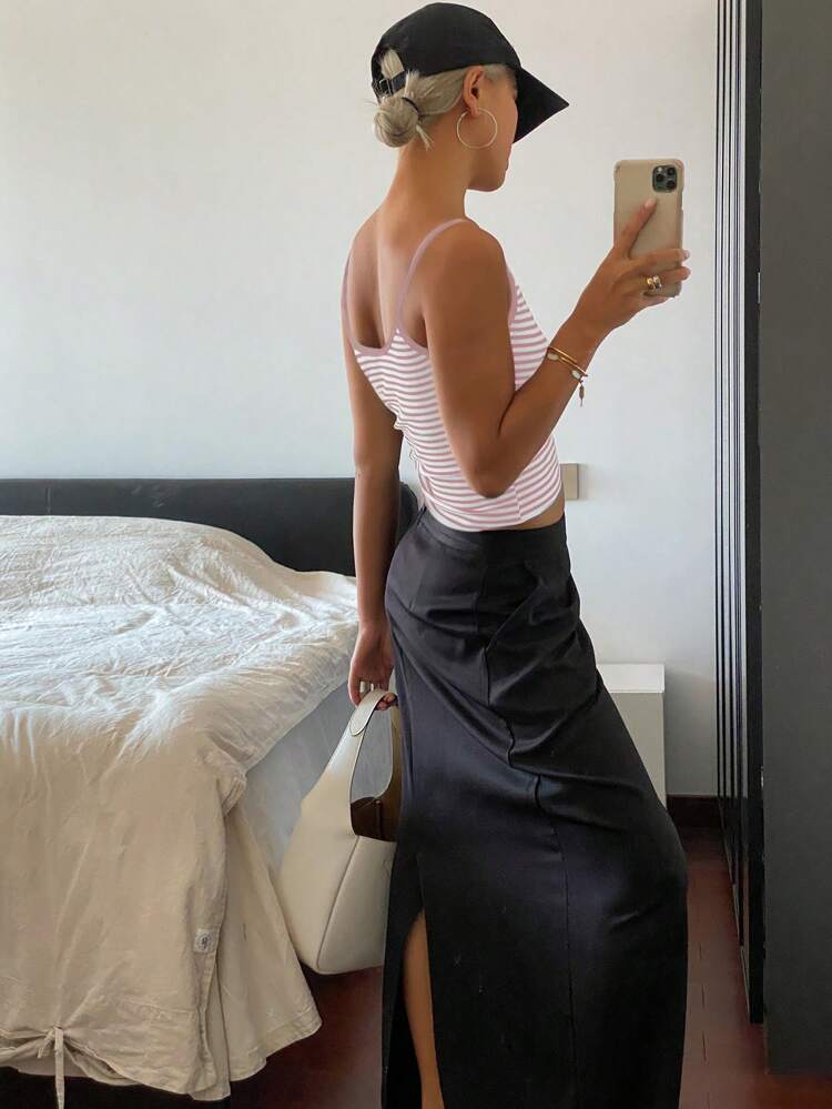 Women's Summer Casual Versatile Striped Camisole Suitable For Everyday Wear