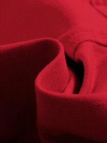 SHEIN 年轻男孩破洞水洗休闲白色牛仔裤，适合年轻男孩服装 - 紅色 - 查看 5