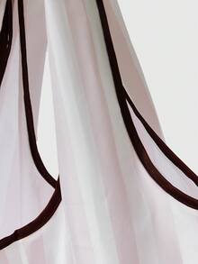 ROMWE Kawaii 2 件/套卡通兔子大容量可折叠手提袋带零钱包，可重复使用购物袋 - 粉色 - 查看 5