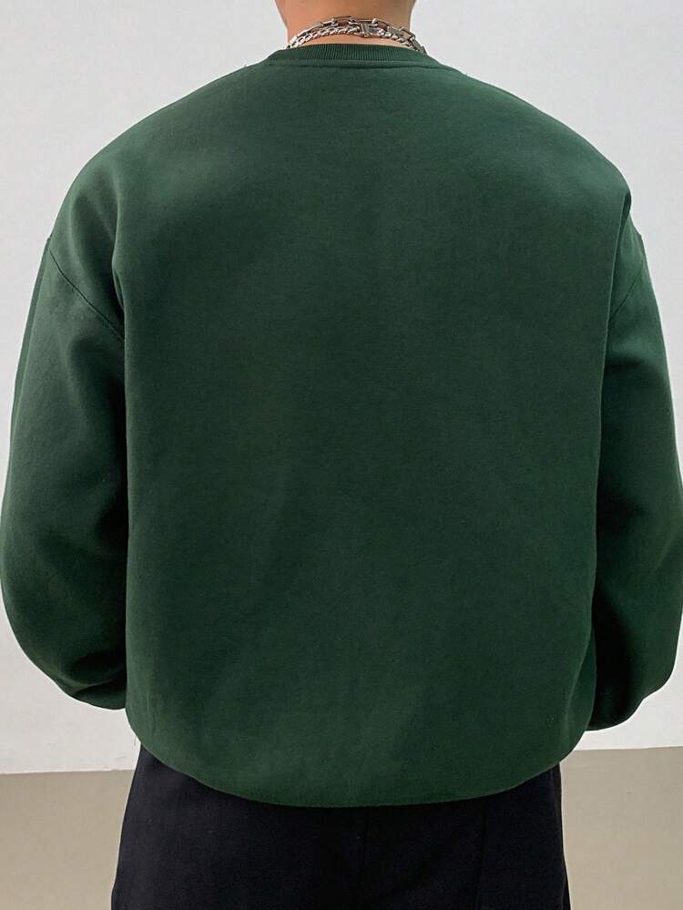 Autumn Men's Letter Print Pullover Sweatshirt