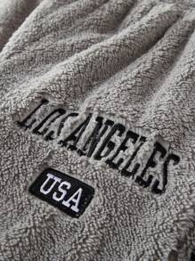 3件套女士毛绒休闲蓬松裤，秋冬服装，舒适保暖