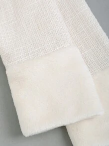 Sweetra 女士秋季优雅拼接夹克 - 白色 - 查看 3