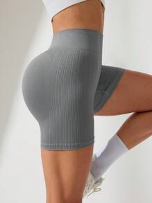 Women Seamless Yoga Shorts, High Waisted High Elasticated Moisture Wicking Peachskin Buttlifting, Suitable For Daily Wear And Sportswear Shorts For Women