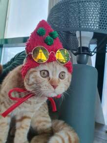 PETSIN Mũ Giáng sinh dễ thương cho thú cưng - Đỏ - Xem 6