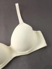 3 件套无钢圈文胸套装（暗玫红色 + 炭灰色 + 杏色）