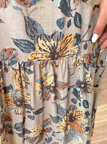 SHEIN CURVE+ فساتين سيدات منحنية بلس - مناسبة للمعلمات، العمل، الأعمال، والملابس اليومية، الملابس الغربية، فستان كاجوال للعمل، خيارات ملابس اليوم الوطني الرابع من يوليو - متعدد الألوان - مشاهدة 9