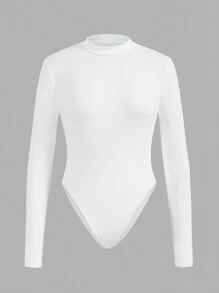 SHEIN EZwear 3 件套大码休闲简约高领长袖紧身衣，适合秋冬季 - 彩色 - 查看 10