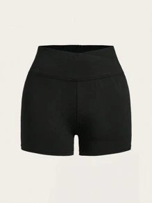 SHEIN EZwear 2 件装女士短款打底裤 - 彩色 - 查看 3