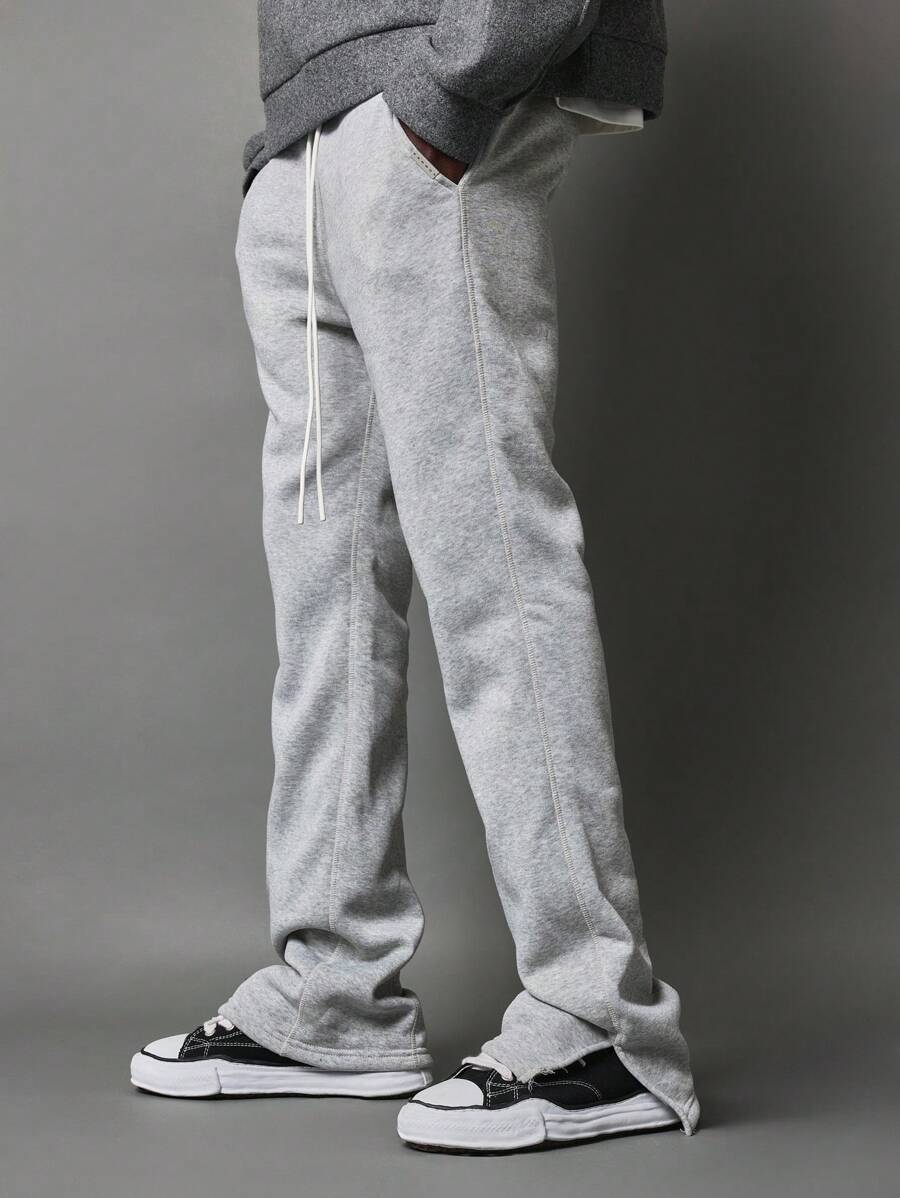 SUMWON Straight Leg Jogger Sweatpants - Grey - View 1