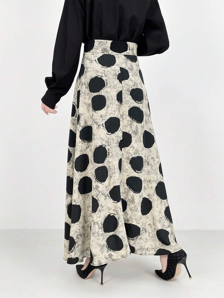 Chiquease 女士休闲简约印花 A 字裙 - 彩色 - 查看 2