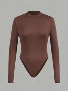 SHEIN EZwear 3 件套大码休闲简约高领长袖紧身衣，适合秋冬季 - 彩色 - 查看 4