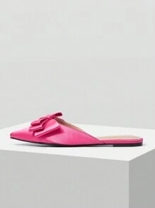 MOTF PREMIUM FASHIONABLE COMFY ROSE PINK FLAT SHOES FOR WOMEN - Hot Pink - View 3