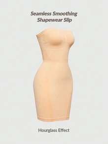 SHEIN Shape Seamless Shapewear Slip Dress Body Shaper Bust& Butt Lifter Tummy Waist Thigh Control