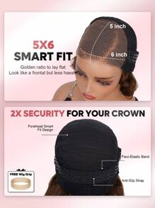 ALL READY WIG 戴上即用无胶鲍勃假发 4# 彩色波浪前蕾丝人发假发 适合女士 巧克力棕色 预拔和预剪 5x6 蕾丝闭合 无需胶水 适合初学者 8 英寸 - S4 - 查看 7