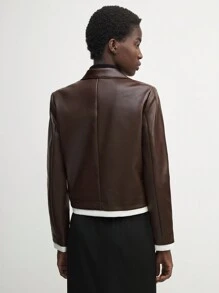 BizChic Chaqueta blazer marrón, elegante ropa de exterior para mujer para vacaciones, Navidad, fiesta de Año Nuevo, otoño/invierno