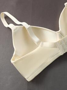 3 件套无钢圈文胸套装（暗玫红色 + 炭灰色 + 杏色）