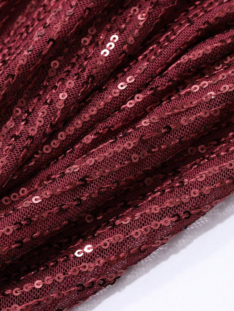 Women's Sequin Embellished Bodycon Midi Dress Prom Dress Party Women,Fall Clothes Homecoming Dresses Luxury Red Women Dresses Christmas Elegant Women Dresses New Year Eve Dress Sparkly Dress