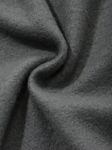 DAZY Sweat-shirt à capuche femme surdimensionné avec imprimé léopard et motif de lettre