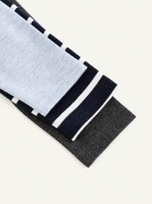 Cozy Pixies 3pcs/Set Baby Boys' Round Neck Raglan Sleeve Top Set - Multicolor - View 4